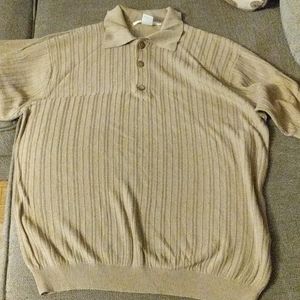 Soft lightweight polo sweater